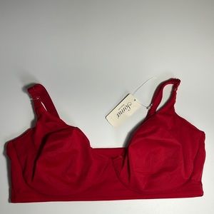 Soma Embraceable Reversible Lounge Bralette in 'Raphael Red', Size Medium